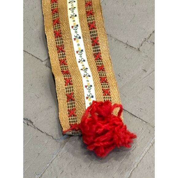 Vintage Hanging Fabric Handmade Yard Stick Ruler Holders Set of 6 - Picture 12 of 16
